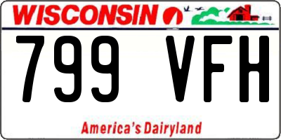 WI license plate 799VFH