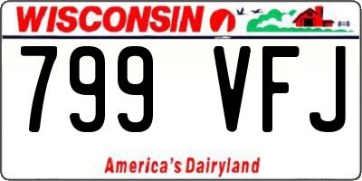 WI license plate 799VFJ