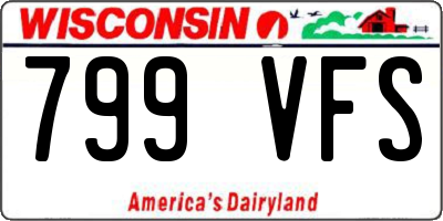 WI license plate 799VFS