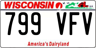 WI license plate 799VFV