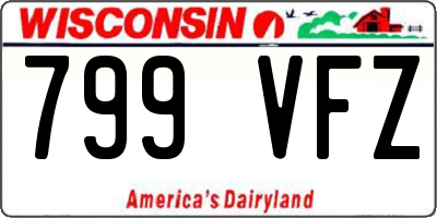 WI license plate 799VFZ