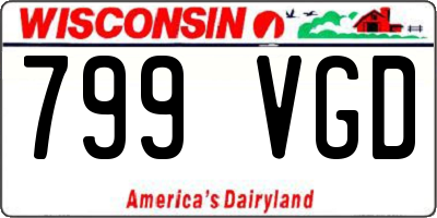 WI license plate 799VGD