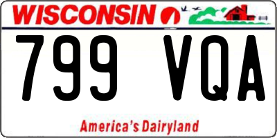 WI license plate 799VQA