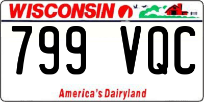 WI license plate 799VQC