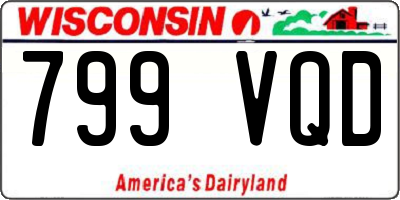 WI license plate 799VQD