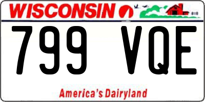 WI license plate 799VQE