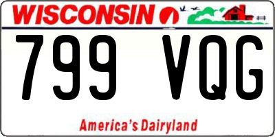 WI license plate 799VQG