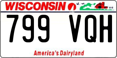 WI license plate 799VQH