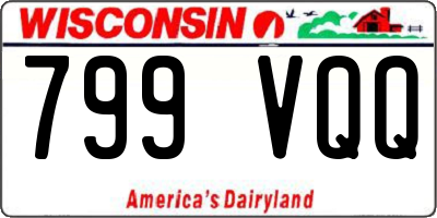 WI license plate 799VQQ