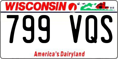 WI license plate 799VQS
