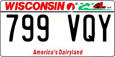 WI license plate 799VQY