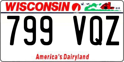 WI license plate 799VQZ