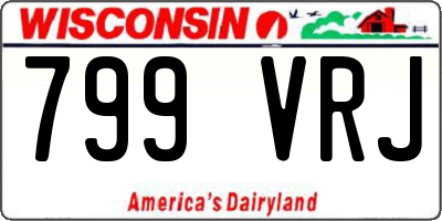 WI license plate 799VRJ