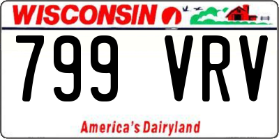 WI license plate 799VRV