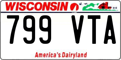 WI license plate 799VTA