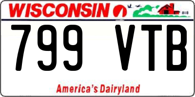 WI license plate 799VTB