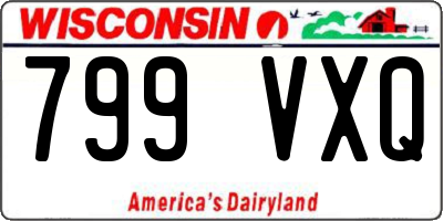 WI license plate 799VXQ