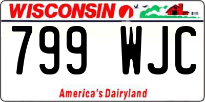 WI license plate 799WJC