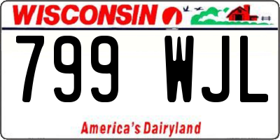 WI license plate 799WJL