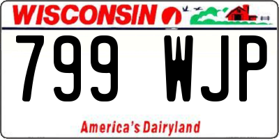 WI license plate 799WJP