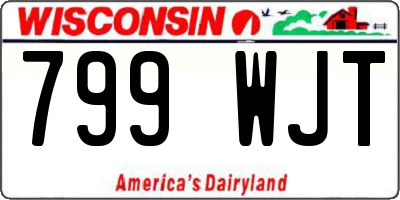 WI license plate 799WJT