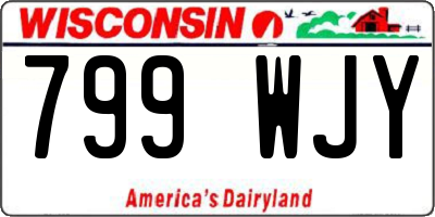WI license plate 799WJY