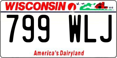 WI license plate 799WLJ
