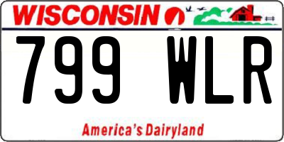 WI license plate 799WLR