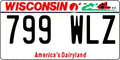 WI license plate 799WLZ