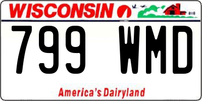 WI license plate 799WMD