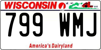 WI license plate 799WMJ