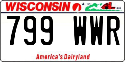 WI license plate 799WWR