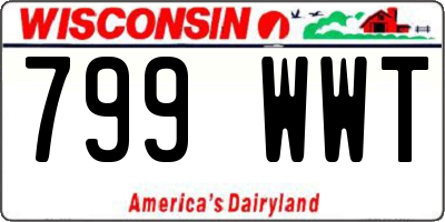 WI license plate 799WWT