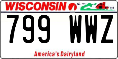WI license plate 799WWZ