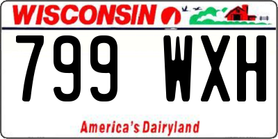 WI license plate 799WXH
