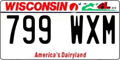 WI license plate 799WXM