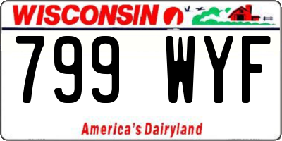 WI license plate 799WYF