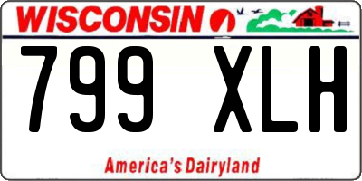 WI license plate 799XLH