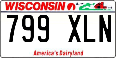 WI license plate 799XLN