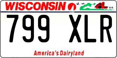 WI license plate 799XLR