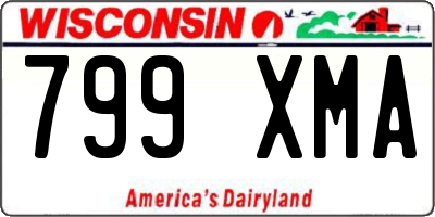 WI license plate 799XMA