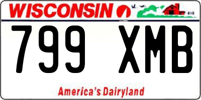 WI license plate 799XMB