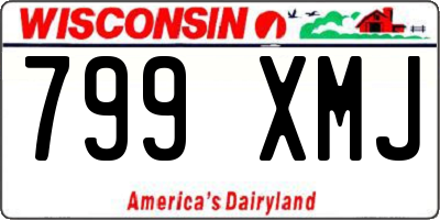 WI license plate 799XMJ