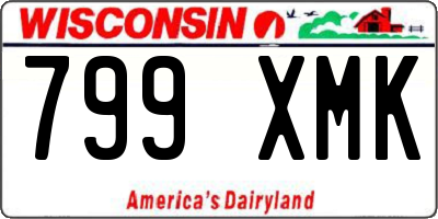 WI license plate 799XMK