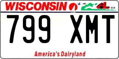 WI license plate 799XMT