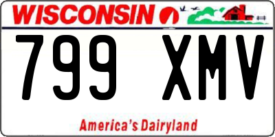 WI license plate 799XMV