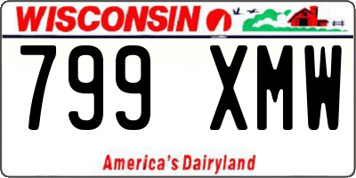 WI license plate 799XMW