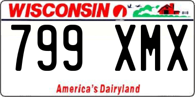 WI license plate 799XMX