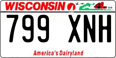 WI license plate 799XNH