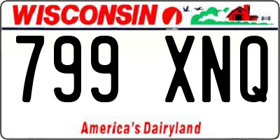 WI license plate 799XNQ
